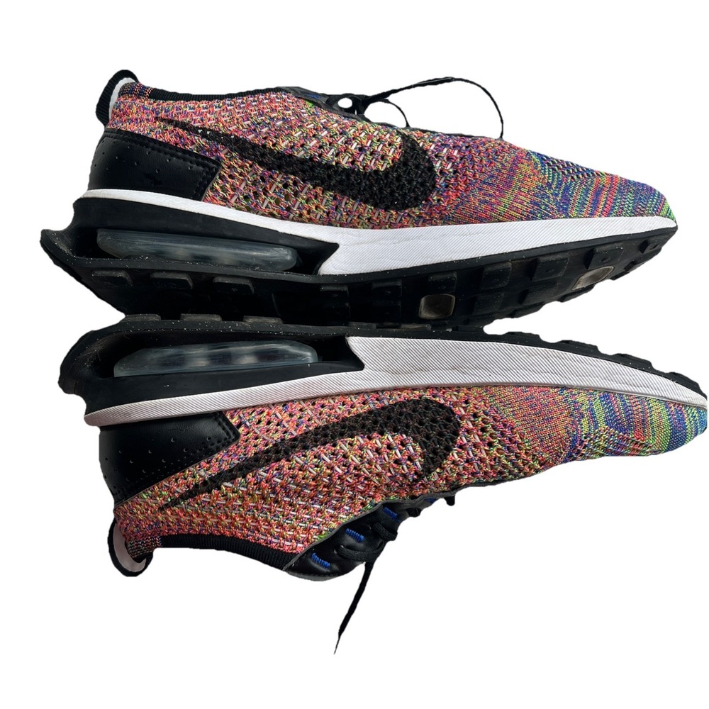 Nike Men's Size 8 Air Max Flyknit Racer Multicolor Shoes Sneakers Trainers - Picture 2 of 10